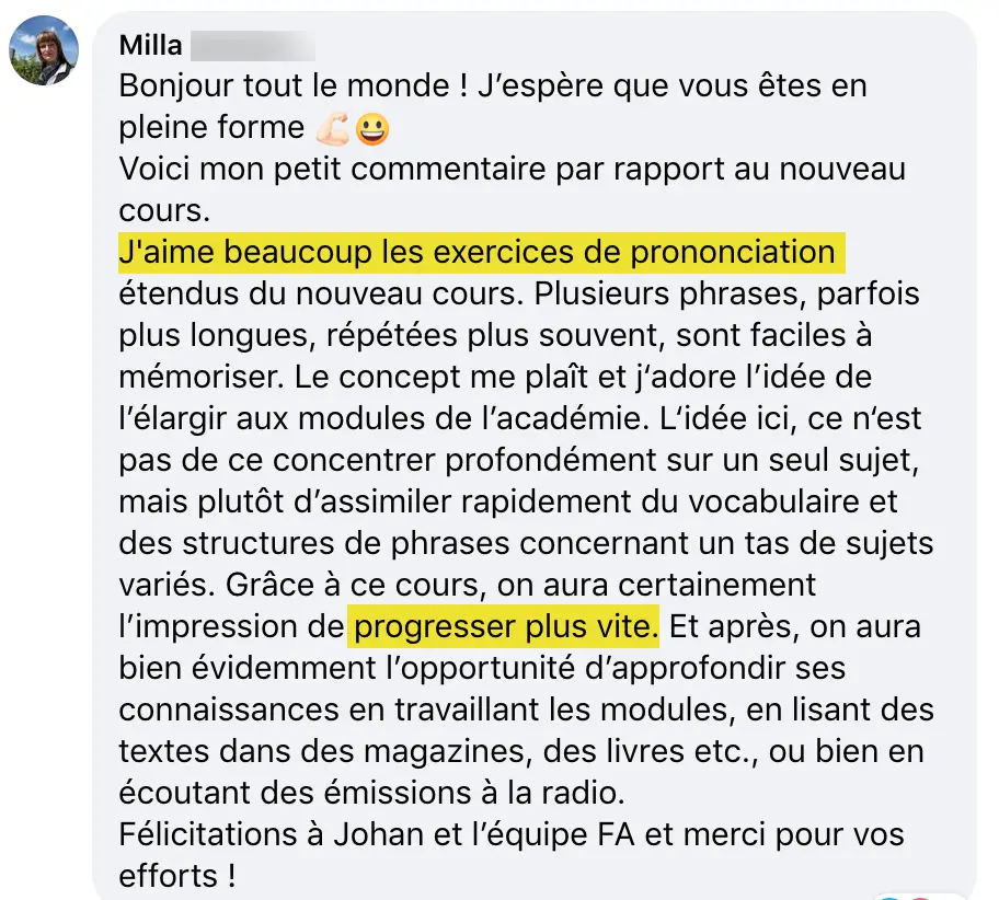 Témoignage Milla